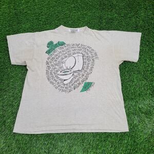 Vintage 90s Drunk Toilet Shirt XL 24x26 Gray USA